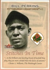 Bill Perkins 2001 Fleer Tradition Stitches in Time
