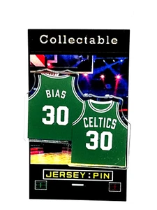 Boston Celtics Len Bias jersey lapel pin-Classic C's Collectible - Picture 1 of 1