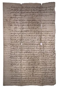 1753, QUAKER MANUSCRIPT, ISRAEL PEMBERTON, EXTRACTS YEARLY MEETING PHILADELPHIA - Picture 1 of 11