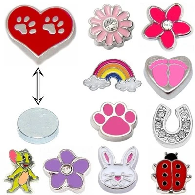 MAGNET Emaille Kristalle Ohrstecker Ohrringe Damen Frauen Magnetschmuck - Bild 1 von 4