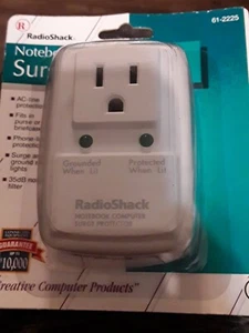 Radio Shack 61-2225 Notebook Computer Surge Protector - Picture 1 of 7