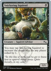 Magic MTG Tradingcard Unstable 2017 Snickering Squirrel 68/216 - Imagen 1 de 1