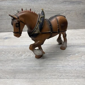 De colección Clydesdale Caballo Anheuser Bush Plástico 9" X 7" Hecho en Hong Kong - Imagen 1 de 11