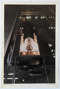 Vintage General Dynamics Space Systems Titan Centaur 8 Launch Poster NASA JPL - Picture 1 of 4