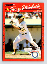 1990 Donruss Card, #637 Terry Steinbach, Oakland Athletics All-Star