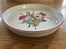 SPODE Marlborough SPRAY ROUND quiche/Flan Piatto NUOVO 7.25 pollici 18.5cm di diametro