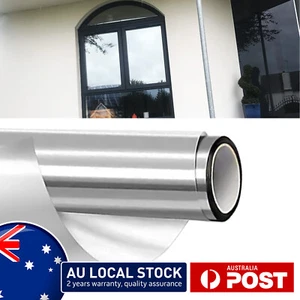 50X400cm Window Film One Way Mirror Privacy Sun Block Glare Heat Reduce Anti-UV - Picture 1 of 15