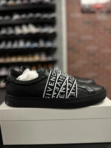 Givenchy Men's Low Top Sneaker Tape Logo Size 12US/45EU Authentic Quick Ship - Picture 1 of 23