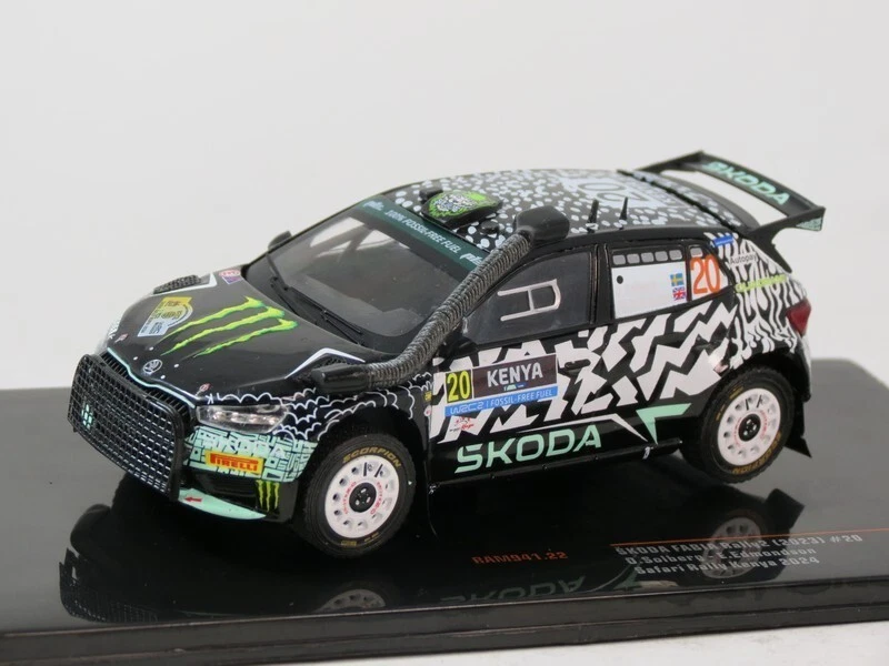 IXO 1 43 AUTO SKODA FABIA RALLY2 (2023) #20 SAFARI RALLY KENYA 2024 RAM941.22