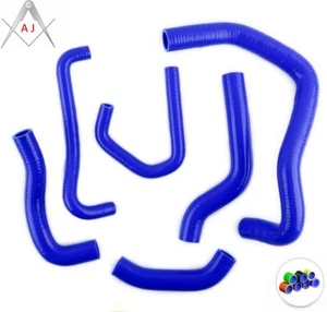 For Kawasaki Ninja ZX 600 P ZX6R 2007-2008 Silicone Radiator Coolant Hose Blue - Picture 1 of 4