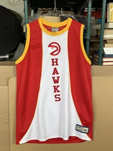 NBA Hardwood Classics Atlanta Hawks Throwback Majestic Jersey Size Large - Picture 1 of 17