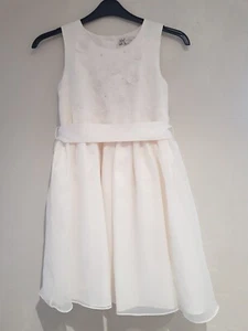 JOHN ROCHA DEBENHAMS CREAM COMMUNION BRIDESMAID DRESS 10 11 YEARS Butterflies - Picture 1 of 12