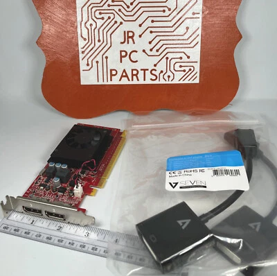 Nvidia 720 GT 1GB GDDR5 Dual Monitors DisplayPort DVI Windows 10 PCIe Video Card - Image 1 of 4