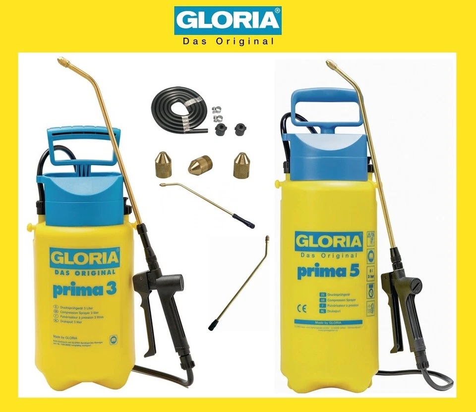 GLORIA Drucksprüher PRIMA 3 / 5 Spritzrohr Ersatzschlauch Ersatz Strahldüsen