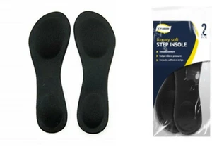 Luxury Soft Step Insoles 2 Pack Padded Shoe Inner Soles Adults Men Ladies Insole - Picture 1 of 3