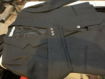 Traje Blazer Falda Evan Picone Vintage Para Mujer Talla 12 14 Negro Sólido Negro EE. UU. Foto 1 de 4