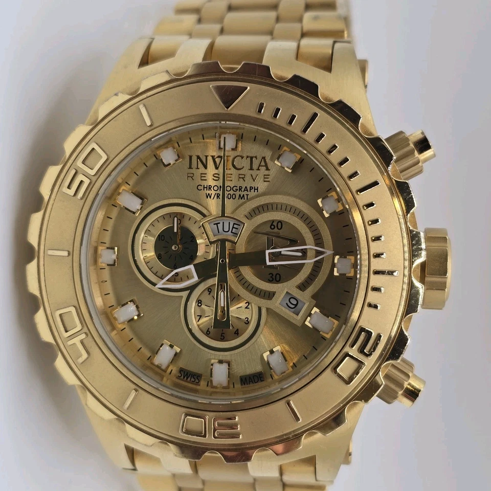 Invicta Reserve Subaqua Specialty Men's Watch 52mm 6905 Swiss Made Gold - image 1 of 4