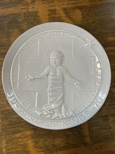 VTG 1970 Frankoma Christmas Plate King Of Kings Signed John Frank - Picture 1 of 2