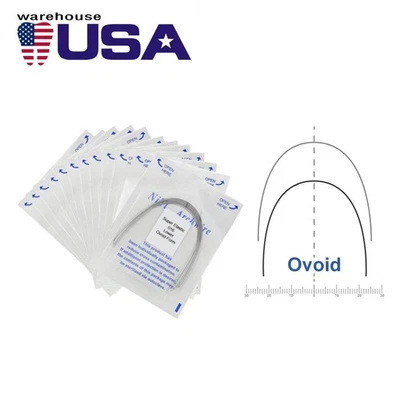 Alambre arco ortodoncia dental 100 un. NiTi Arco de Alambre Su rectangular ovoide Foto 1 de 4