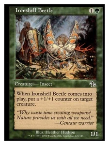 Magic the Gathering Judgment Ironshell Beetle #121 - Picture 1 of 2