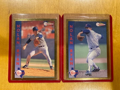 Nolan Ryan Pacific 2 cards-Gold Border rare  -1993 Pacific Trading cards - Image 1 of 2