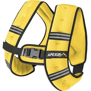APEXUP Weighted Vest Men 5lbs 10lbs 15lbs 20lbs 25lbs 30lbs Weights with Reflect - Picture 1 of 8