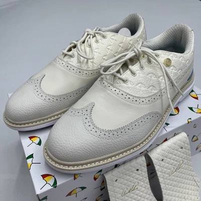 PUMA Arnold Palmer Royale Wingtip Golf Shoes Ivory/Zen Blue/White Size 10.5 - Image 1 of 4