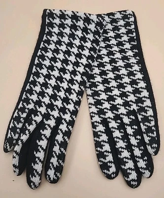 Guantes Talbots Tech-Touch para mujer negros/blancos talla M - nuevos sin etiquetas nuevos sin etiquetas Foto 1 de 4