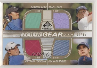 2021 SP Game Used Tour Gear Quads Gold 10/25 Kang Lewis Lincicome Munoz - Image 1 of 3