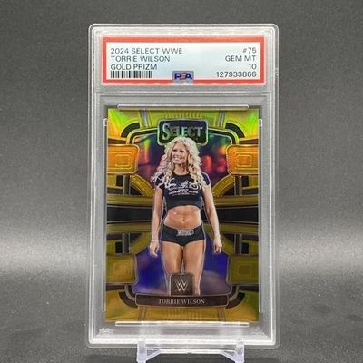 2024 Panini Select WWE Concourse Torrie Wilson #75 Gold Refractor /10 PSA 10 - Image 1 of 2