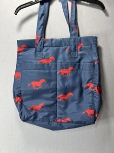 Boden handbag horse print blue bag - Picture 1 of 9