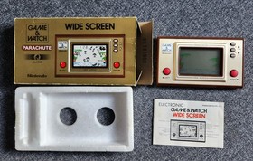 Nintendo Game & Watch Parachute (PR-21) with Box and Manual *Rare* Handheld Game