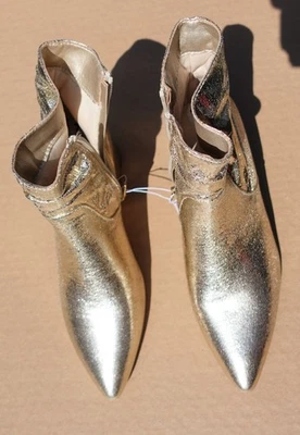 Sugar Natti Gold High Heel Boots Womens Size 7.5 BRAND NEW (See All Photos) - Image 1 of 4