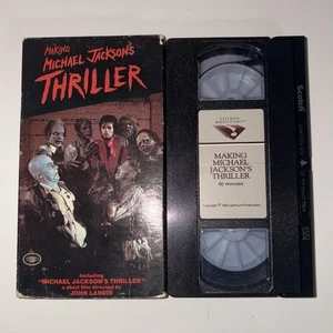RARE MICHAEL JACKSON’S THRILLER (VHS 1983) Vestron Vid Pop Music 80s Halloween - Picture 1 of 2