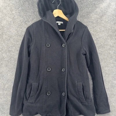 Standard James Perse Jacket Womens Size 2 Medium Double Breasted Hooded Pea Coat - Image 1 of 4