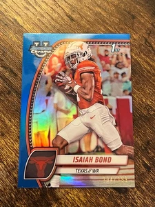 2024 Bowman U Chrome Blue Refractor /199 Isaiah Bond #60 - Imagen 1 de 2