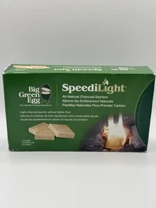 (Box Of 24 Cubes) Big Green Egg SpeediLight Charcoal Starters All Natural NIB - Picture 1 of 2