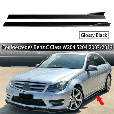 PER MERCEDES BENZ W204 2M MINIGONNE LATERALI FLAPS SOTTO MINIGONNE - Immagine 1 di 4