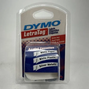 DYMO LetraTag Nastro per Etichettatura 12331 Confezione Varietà Stampa Scatola Aperta - Foto 1 di 8