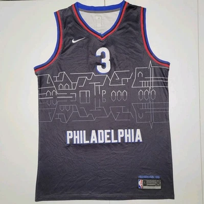 Camiseta Philadelphia 76ers Iverson edición City Nike Connect para hombre grande L *EDICIONES Foto 1 de 4