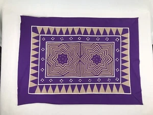 Funda de almohada Hmong Paj Ntaub patrón geométrico arte textil bordado costura - Imagen 1 de 5