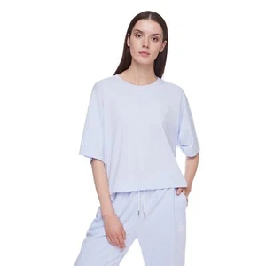 NEU BALANCE DAMEN INTELLIGENTE WAHL GESCHNITTENES T-SHIRT TOP LILA BEQUEM NEU - Bild 1 von 6