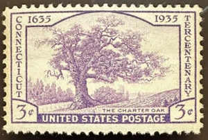 UNITED STATES SCOTT 772 CONNECTICUT TERCENTENARY SINGLE MNH - Picture 1 of 2