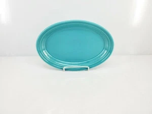 OVAL PLATTER small PLATE turquoise blue NEW FIESTA 9 5/8" - Picture 1 of 2