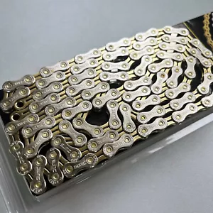 SUMC S11L 11-Speed 116-Links Bicycle Chain -Silver/Gold - Picture 1 of 2
