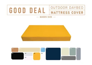 Outdoor Daybed Mattress Fitted Sheet SLIP COVER ONLY 80" x 60" x 6" QUEEN SIZE - Picture 1 of 143