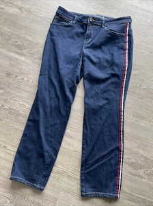 Tom Tailor Jeans Damen Alexa slim Gr. 33 / 32 33 / 30 Streifen Rot Weiß Blau - Bild 1 von 2