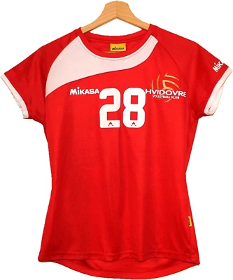 MATCH WORN #28 PIPPI HVIDOVRE VÔLEI Camisa Camiseta Tricot Colete DINAMARCA Mikasa - Imagem 1 de 4