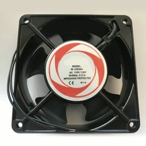 For MDOVPD M-12038A W1-S 110/120V 0.21A Metal frame Cooling fan 2-wire - Picture 1 of 2