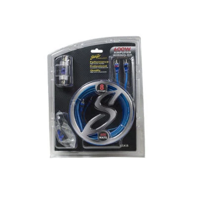 Kit de cableado amplificador coche calibre 8 Stinger SS600XS con interconexiones RCA de 2 canales Foto 1 de 3